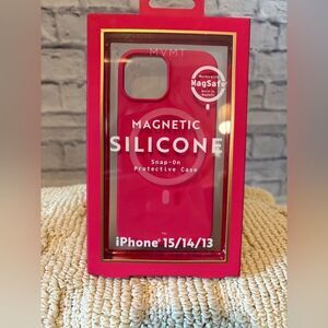 MVMT Bright Pink Magnetic Silicone iPhone Case